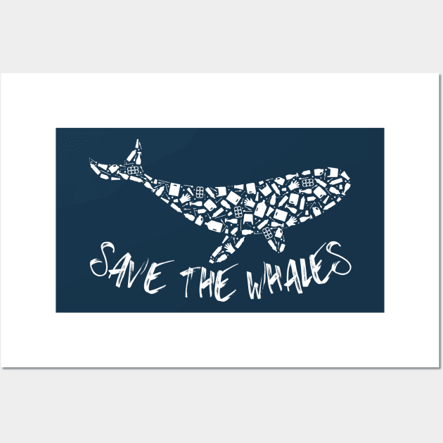 Save the Whales Wall Art by Claracanvas